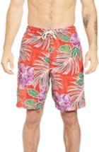 Men's Tommy Bahama Baja Hibiscus Cove Board Shorts, Size - Red