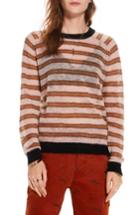 Women's Scotch & Soda Stripe Sweater - Orange
