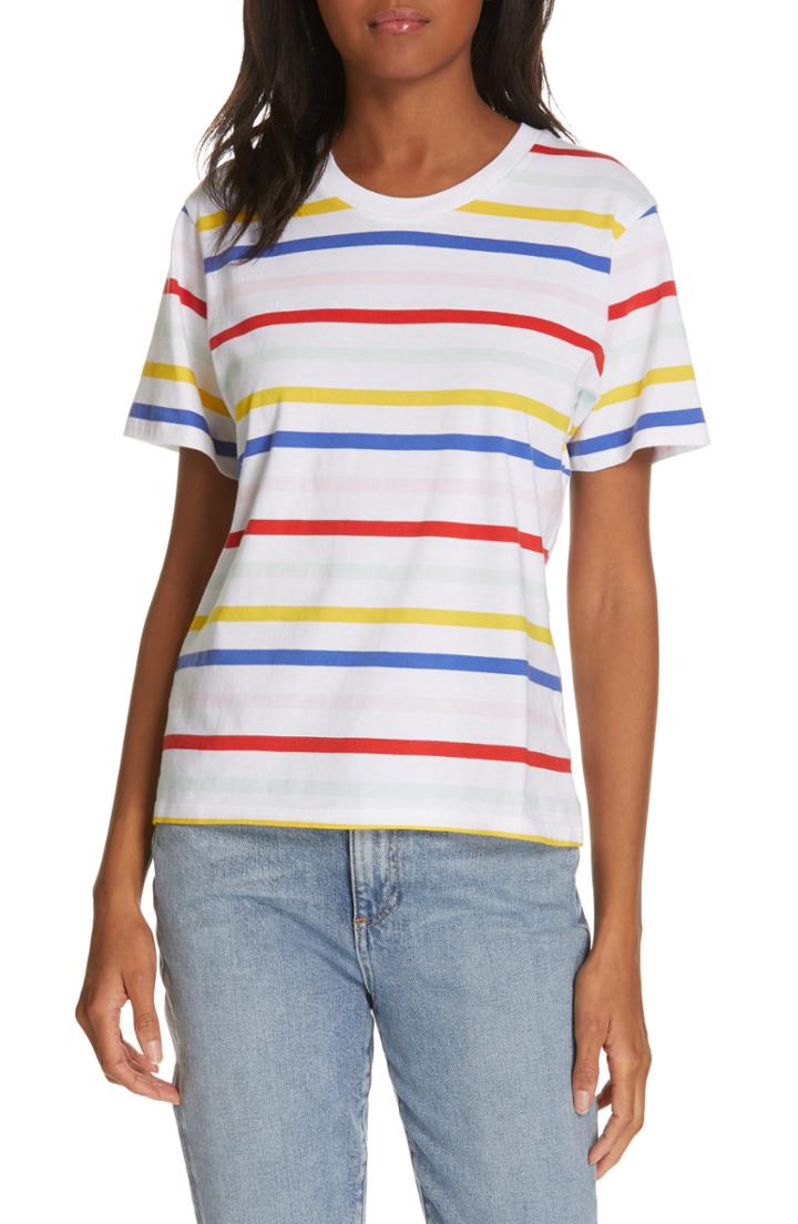 Women's La Ligne Seberg Stripe Tee - White