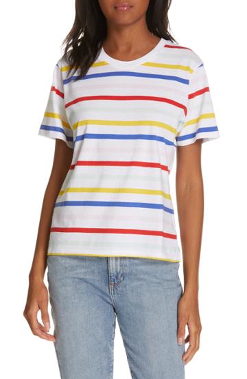Women's La Ligne Seberg Stripe Tee - White