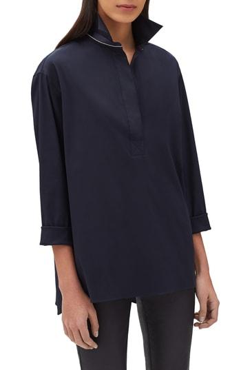 Women's Lafayette 148 New York Beckett Blouse - Blue