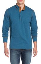 Men's Jeremiah Mitch Reversible Slubbed Quarter Snap Pullover - Blue/green