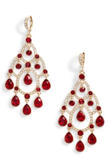 Women's Givenchy Open Crystal Chandelier Earrings