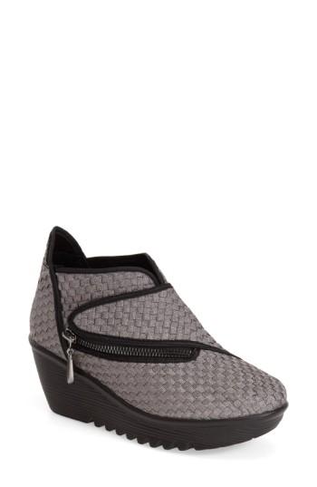 Women's Bernie Mev. 'zigzag' Wedge Bootie Us / 39eu - Grey