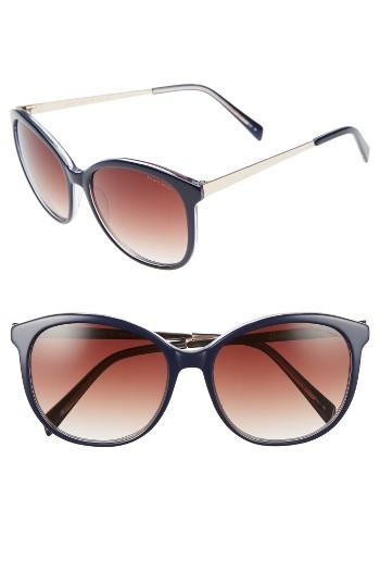 Women's Draper James 56mm Gradient Lens Sunglasses - Blue