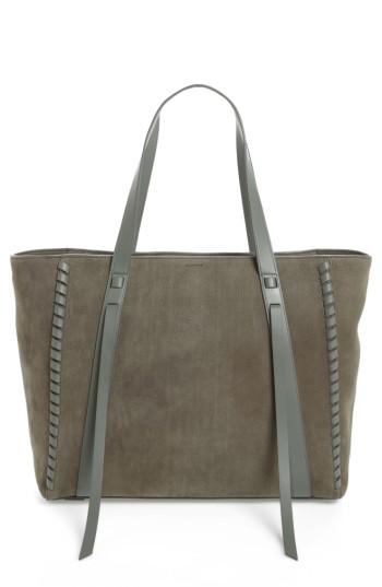 Allsaints Ray Nubuck Tote - Grey