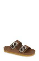 Women's Tory Burch Adrien Two Band Slide Sandal .5 M - Brown