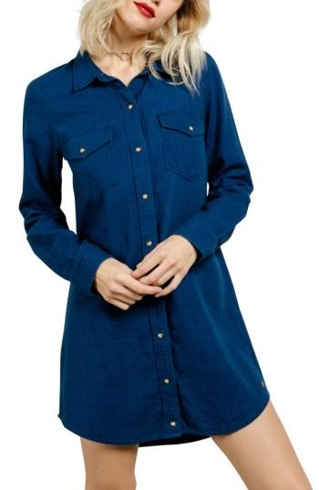 Women's Volcom Cham Jam Chambray Shirtdress