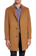 Men's Nordstrom Men's Shop Mason Wool & Cashmere Overcoat R - Beige