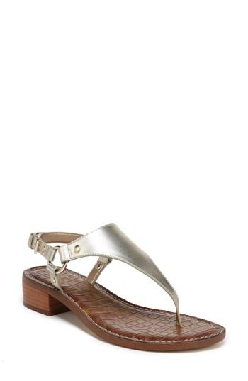 Women's Sam Edelman Jude Sandal M - Metallic