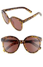 Women's Quay Australia High Tea Round Sunglasses - Tort/ Brown