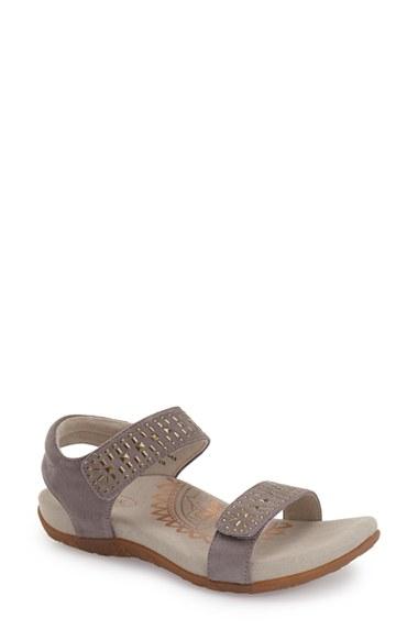 Women's Aetrex 'maria' Sandal Eu - Grey