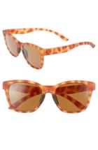 Women's Smith Caper 53mm Chromapop(tm) Square Sunglasses - Matte Golden Tortoise/ Brown