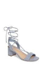 Women's Topshop Daisy Wrap Sandal .5us / 36eu - Blue