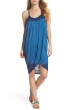 Women's Green Dragon High Tide Pali Wrap Cover-up Dress - Blue