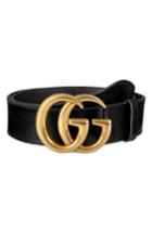 Men's Gucci Running Gold Leather Belt