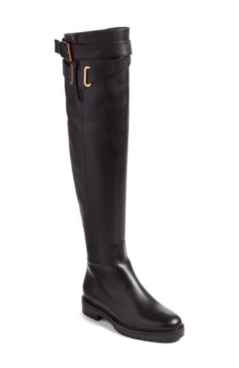 Women's Valentino Garavani Bowrap Over The Knee Boot Us / 36eu - Black