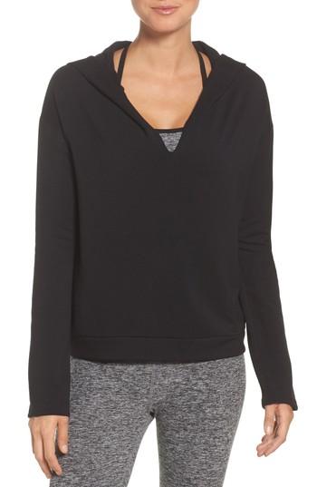 Women's Beyond Yoga Hello Moto Hoodie - Black