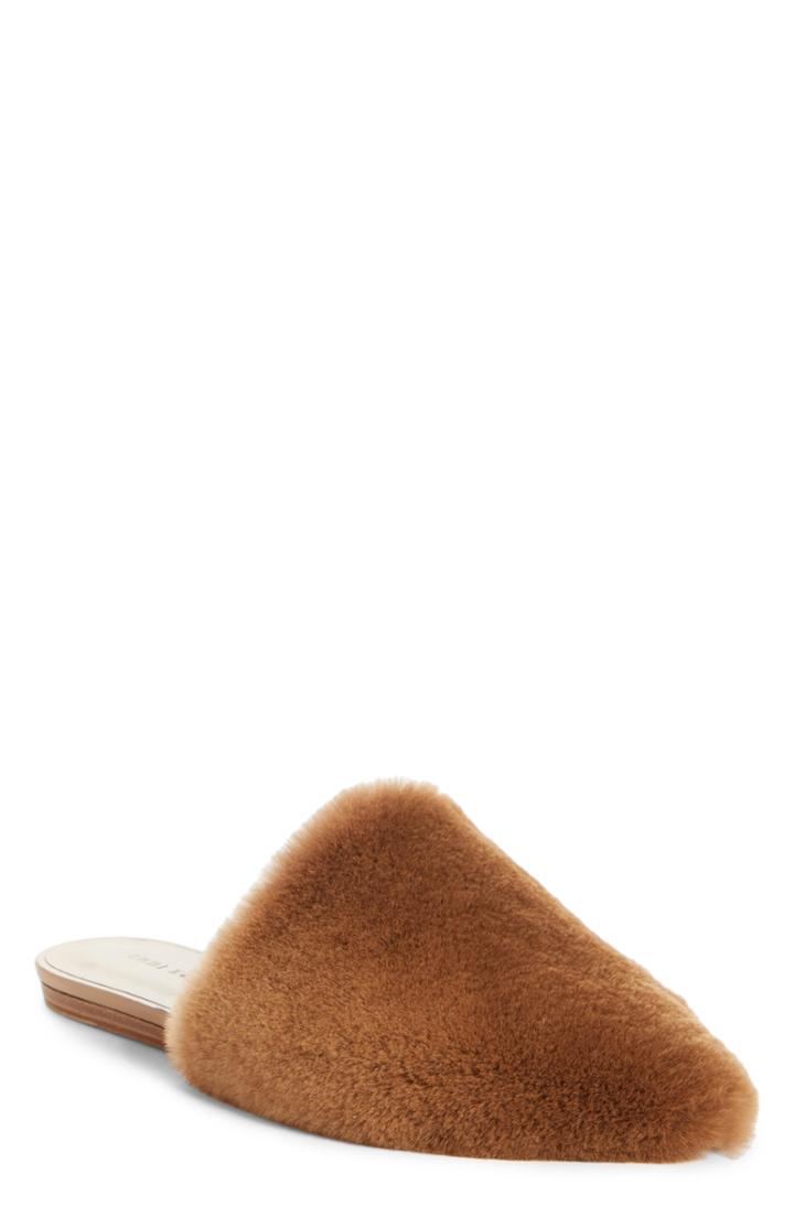 Women's Jenni Kayne Genuine Mink Fur Mule Us / 35eu - Beige