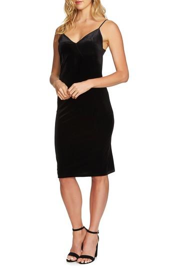Women's 1.state Velvet Slipdress - Black