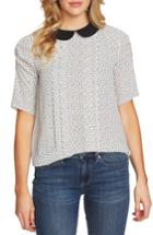Women's Cece Puff Sleeve Confetti Print Top, Size - Ivory