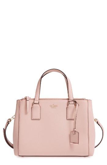 Kate Spade New York Cameron Street - Teegan Calfskin Leather Satchel - Beige