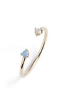 Women's Wwake Counting Collection Two-step Opal & Diamond Ring