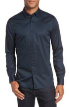 Men's Ted Baker London Marsay Modern Slim Fit Sport Shirt (s) - Blue