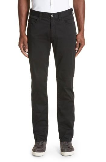 Men's Emporio Armani Stretch Cotton Pants - Black