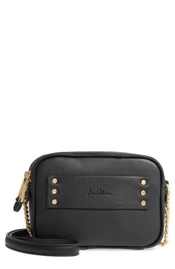 Sam Edelman Raegan Leather Camera Bag - Black