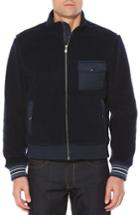 Men's Original Penguin Fleece Bomber Jacket, Size - Blue