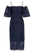 Women's Chelsea28 Cold Shoulder Dress (similar To 12w-14w) - Blue