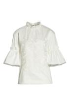 Women's Ted Baker London Ruffle Sleeve Top - White