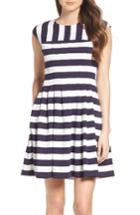 Women's Vince Camuto Stripe Fit & Flare Dress