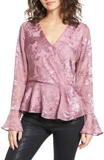 Women's Devlin Aria Surplice Blouse - Pink