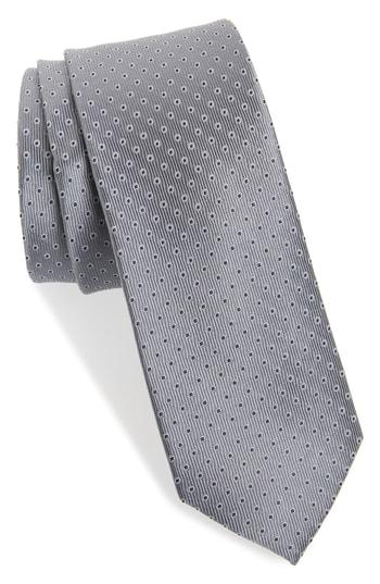 Men's 1901 Newport Dot Silk Tie, Size - Metallic