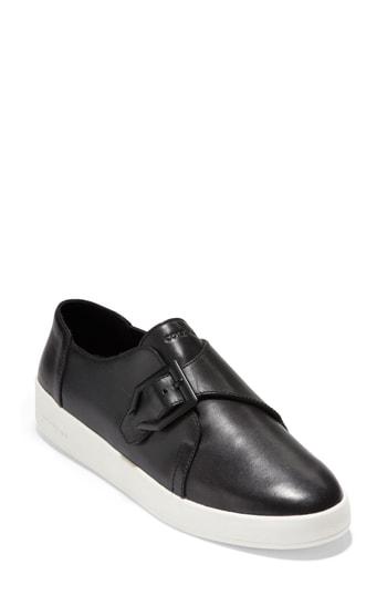 Women's Cole Haan Grandpro Monk Strap Sneaker B - Black