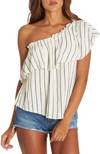 Women's Billabong Wonderland One-shoulder Top - White