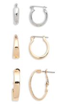 Women's Bp. Mini Huggie 3-pack Hoop Earrings