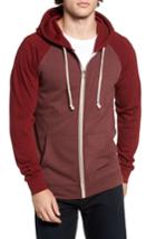 Men's Threads For Thought Raglan Hoodie, Size - Burgundy