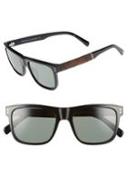 Men's Shwood Monroe 55mm Polarized Sunglasses - Black/ Elm