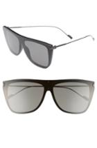 Men's Saint Laurent Sl 1 T 59mm Flat Top Sunglasses - Black