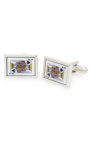 Men's Link Up 'king Card' Cuff Links