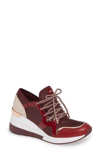 Women's Michael Michael Kors Scout Trainer Wedge Sneaker M - Red