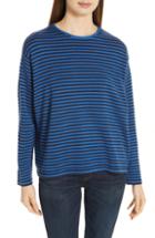 Petite Women's Eileen Fisher Merino Wool Sweater, Size P - Blue