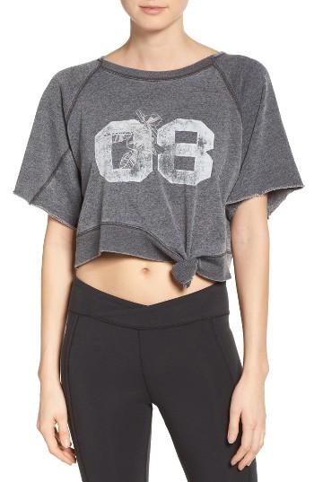 Women's Free People Aloha Crop Sweatshirt - Grey