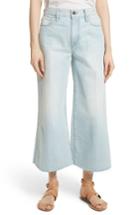 Women's Frame Le Palazzo Raw Edge Crop Wide Leg Jeans - Blue
