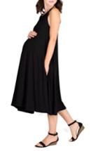 Women's Nom Maternity Andrea Maternity Midi Dress - Black
