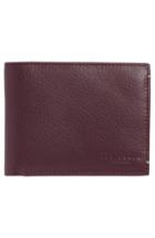 Men's Ted Baker London Davus Leather Wallet - Red
