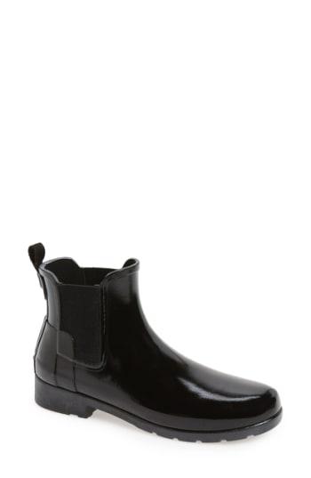 Women's Hunter 'original Refined' Chelsea Rain Boot M - Brown